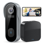 Wifi Smart Video Doorbell 1080p Recargable Intercom Chime