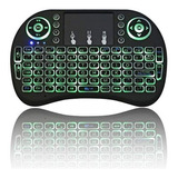 Mini Teclado Wireless Bluetooth Touchpad Sem Fio Iluminado