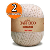 Barbante Barroco Natural 700g - Kit 2 Unidades *promoção*