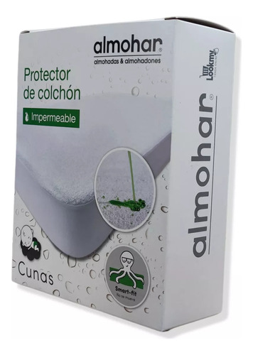 Cubrecolchon Impermeable Para Cuna De 97x65cm | Cubre Colchón De Toalla Y Capa De Poliuretano Para Practicuna | Protector De Incontinencias Para Colchón | Cubre Colchón Sin Ruido Ni Calor Para Cuna |