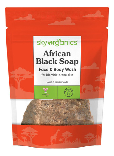 Sky Organics Barra De Jabón Negra Africana Para El Cuerpo .