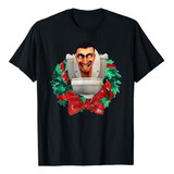 Camiseta Skibidi Navidad - Playera Graciosa Skibidi Toilet