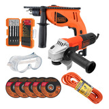 Taladro + Esmeriladora 4 1/2in + Regalos Black And Decker