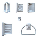 Juego Accesorios Para Baño Vitromex 6pz Color Gris