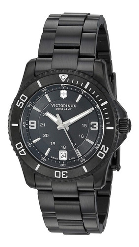 Victorinox Swiss Army Reloj De Mujer Negro Acero Inoxidable