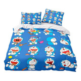 Funda De Edredón De Anime Doraemon, Fundas De Almohada, Dobl