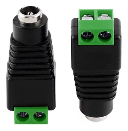 Kit 16 Plug Conector P4 Femea P/ Cftv Camera Borne