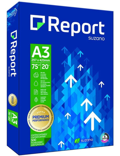 Papel Sulfite A3 C/ 500 Folhas Report 75gr