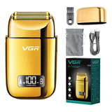 Rasuradora Afeitadora De Pelo Shaver Vgr V-338 Dorada Color Dorado