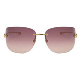 Lentes De Sol Cartier Ct0266s-003 61 Violeta Hombre