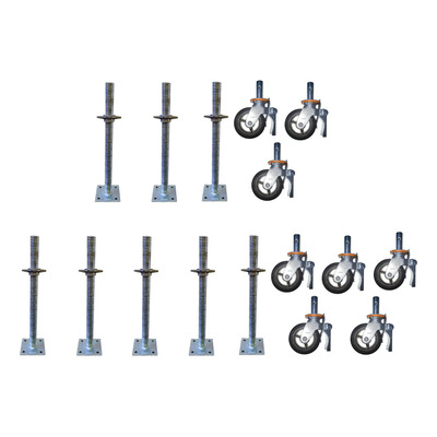 8tornillo Nivelador 50m 34mm, 8ruedas Andamio Freno 6  300kg | Envío gratis