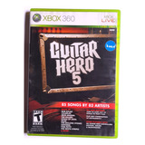Jogo Guitar Hero 5 Original Xbox 360 Midia Fisica Cd.