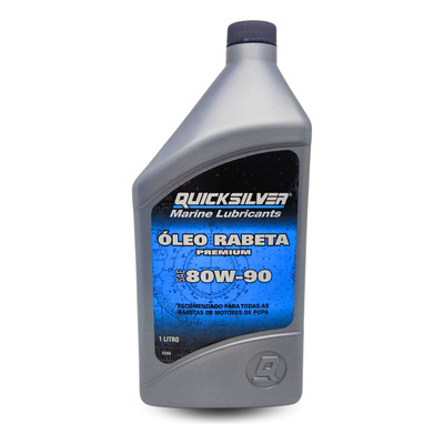 Óleo 80w-90 Quicksilver P/ Rabeta De Motor De Popa - 1 Litro