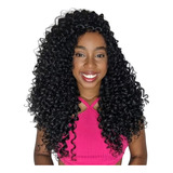 Peruca Cacheada Premium Hair 65 Cm Wig Preta