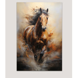 Quadro Tela Decorativo Sala Quarto 130x80 Arte Cavalo 