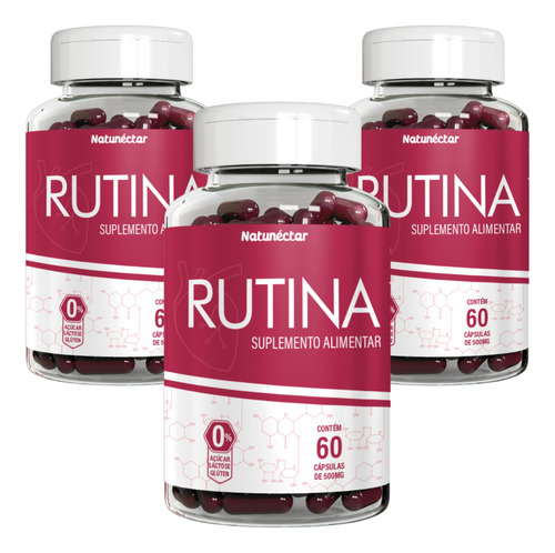 Combo Rutina 180 Cápsulas Vitamina P Natunéctar