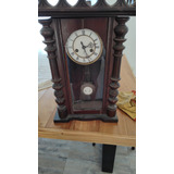 Antiguo Reloj De Pared Gustav Becker Años 1900 Funcionando