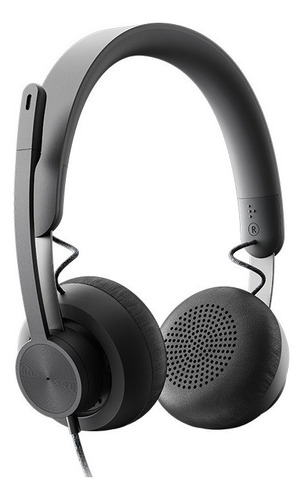 Auriculares Headset Logitech Zone Wired Con Microfono Usb Pc