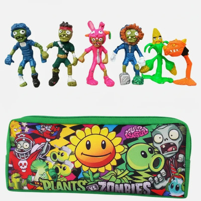 Set Muñecos Y Lapicera Plantas Vs Zombiess