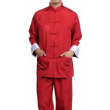 Pijama De Kung Fu Tang De Seda Para Hombre, Talla M L, Venta