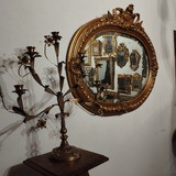 Espejo Antiguo Marco Madera