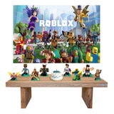Roblox - Kit Display 8 De Mesa + Painel Decorativo