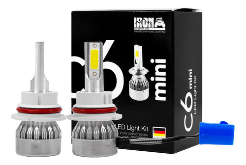 Kit Faros Foco Led C6 Mini Iron Led Alta Baja H4 Biled X2 Un