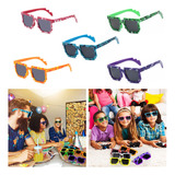 Lentes De Sol Pixelados De Minecraft Para Fiestas Niños 5pcs