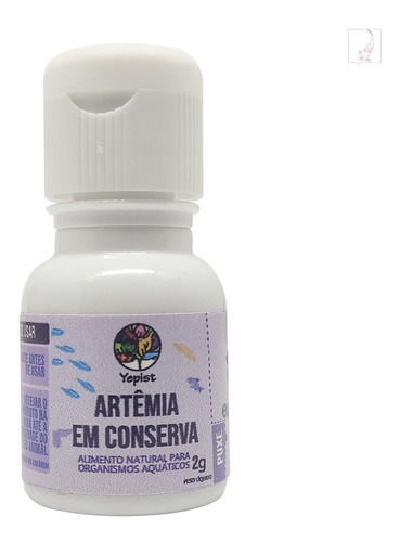 Yepist Artêmia 2g Em Conserva Alimentação Natural P/ Peixes