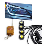 Strobo Olho De Gato Águia Branco Led 12v Som Automotivo