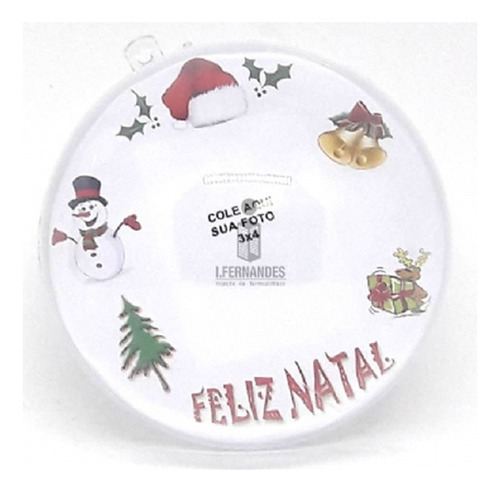 110pç Bola De Natal Acrílico 7cm - C/divisória