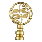 2 Lâmpada Finial Tampa Botão Decorativo Finial Dourado