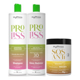 Progressiva Proliss 2x1l + Mascara Sos 1kg Myphios Profissio