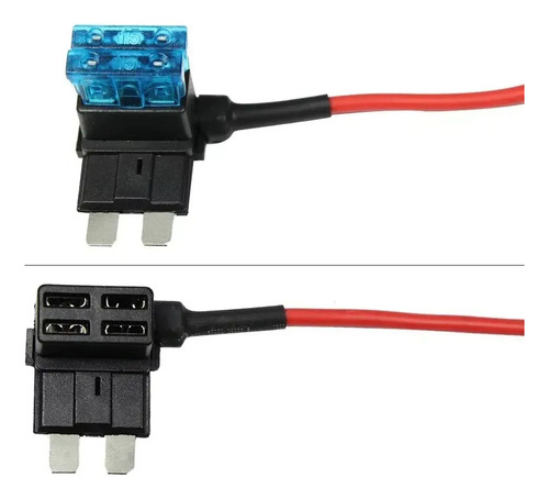 Doble Porta Fusible Estándar Automotriz Toma Corrienteladron