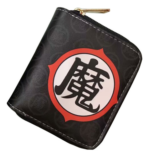 Cartera De Pu Con Cremallera Corta Ninja Anime Peripheral Qi