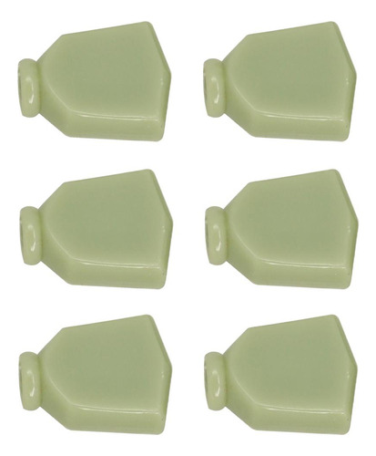 6 Piezas Guitarra Retro Tuning Pegs Botones Cap