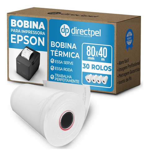 Directpel Bobina Impressora T20 Epson Para Cupom Fiscal Elet