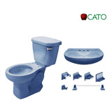 Juego Baño Azul Holanda Cato Jazmin 