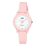 Reloj Q&q Analógico Dama Rosado Febo