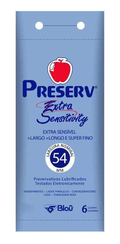 Preservativo Preserv Extra Sensitivity C/ 6 Camisinhas