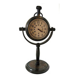 Reloj De Mesa Antiguo De Latón Vintage Para El Hogar Y La Of
