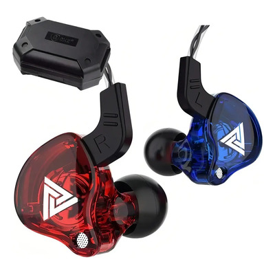 Audífonos Qkz Ak6 Hifi Con Micrófono Entrada 3.5mm Color Azul\u002Frojo | MercadoLibre