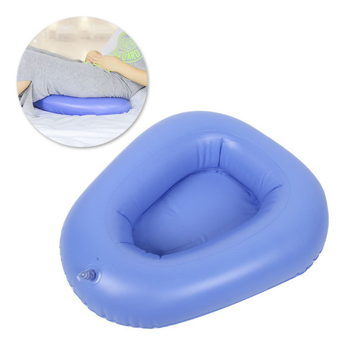 L Pvc Inflable Bedpan Cojín Inodoro Taburete Orina