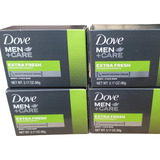 4 Jabón Dove Men +care Extra Fresh De 90 G C/u