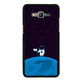 Funda Para Samsung Galaxy Astronauta Luna Azul Espacio