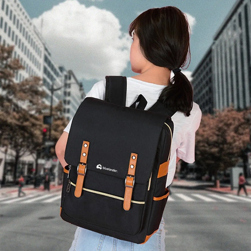 Mochila Antirrobo Para Laptop Vintage Impermeable Puerto Usb