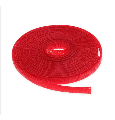 Nylon Rojo Malla Cubre Cables 20mm X1mt Impresora 3d Prusa