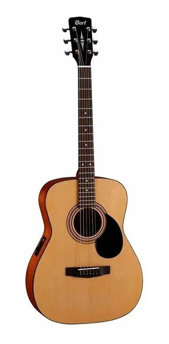 Guitarra Electroacústica Cort Standard Af510e Para Diestros Open Pore