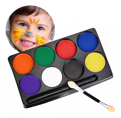 Paleta Maquillaje Artistico Pintura Infantil 8 Colores