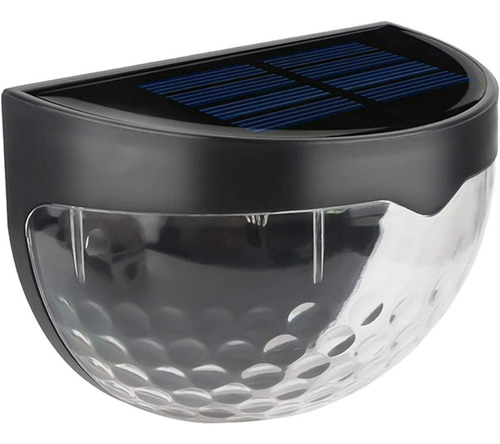 Pack 2 Aplique Foco Solar 6 Led Decoración Exterior Elegante